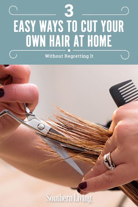 Self Trim Hair Split Ends, How To Trim Your Own Hair Split Ends At Home, Trim Your Own Hair Split Ends, Trim Haircuts Women, Self Haircut Diy At Home Women, Ways To Cut Your Hair, Diy Hair Trim, Was Sind Curtain Bangs, Ponytail Haircut