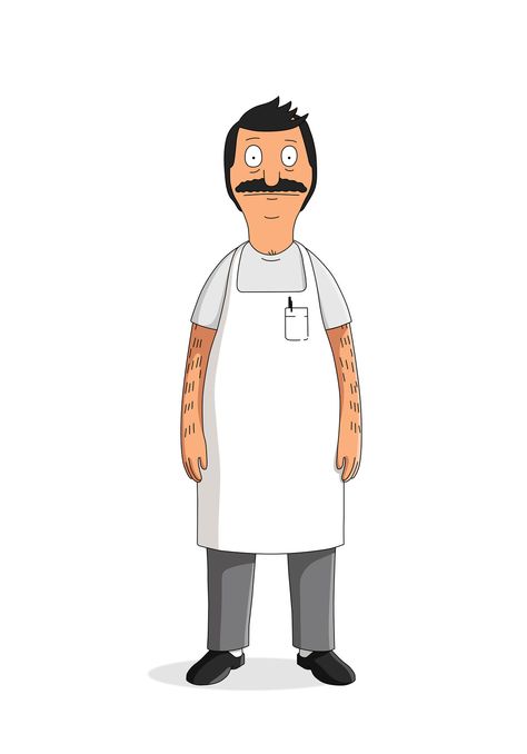 Bobs Burgers Character Design, Bobs Burgers Art Style, Bob Belcher Tattoo, Bob Bobs Burgers, Bob From Bobs Burgers, Gene Bobs Burgers, Giant Sea Spider, Tina Belcher Quotes, Bob Burgers