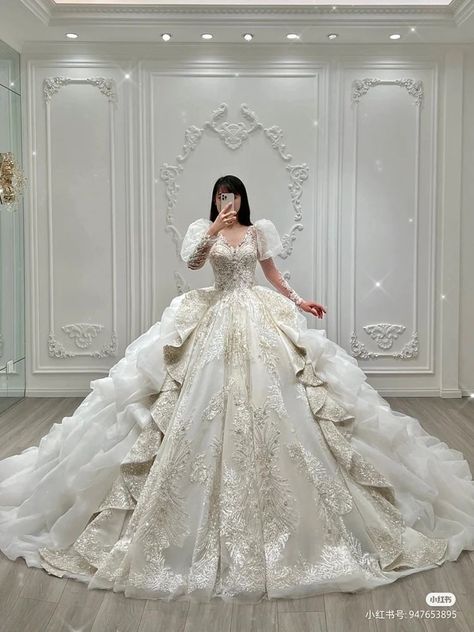 Huge Prom Dresses, Huge Ball Gowns, Puffy Wedding Dresses Princesses, Pueblo Wedding, Poofy Wedding Dress, Puffy Wedding Dresses, Royalty Dr, Poofy Dress, Big Wedding Dresses