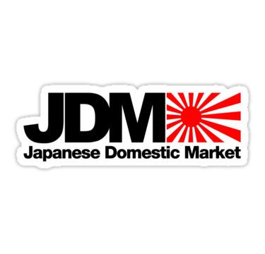 Japanese Domestic Market JDM (2) Stickers Jdm Logo, B13 Nissan, Civic Jdm, Cool Car Stickers, Jetta A4, Car Stripes, Automotive Logo Design, Hoodies Stickers, Car Sticker Design