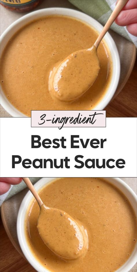 This peanut sauce is the best and easy option for any meal. Try this healthy peanut sauce, a peanut sauce recipe made with just 3 ingredients like soy sauce and peanut butter. Whether you need a peanut dipping sauce, soy peanut sauce, or a dressing, this simple peanut sauce is perfect for a variety of dishes. Peanut Butter Salad Dressing Recipes, Peanut Sauce Recipe For Spring Rolls, Peanut Sauce Recipe Easy, Healthy Peanut Sauce, Peanut Butter Salad Dressing, Simple Peanut Sauce, Spring Rolls Chicken, Spring Roll Peanut Sauce, Spring Roll Dipping Sauce