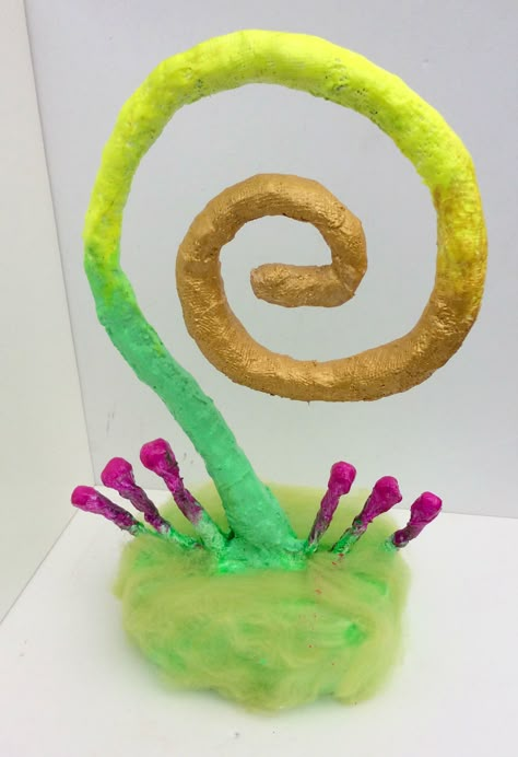 Chiaozza inspired sculptures with year 7 - Adelle Sculpture Art Lessons, 6th Grade Art Lessons, Adapted Art, Fantasy Underwater, Cardboard Sculptures, Underwater Landscape, Stem Art, Summer Art Projects, Sculpture Lessons