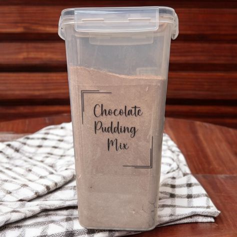 Chocolate Pudding Mix Diy Chocolate Pudding Recipes, Pudding Powder Recipes, Homemade Instant Pudding Mix Recipes, How To Make Chocolate Pudding, Homemade Pudding Mix Recipes, Homemade Instant Pudding, Pudding Mix Recipes, Bulk Mixes, Rain Barrel Diy