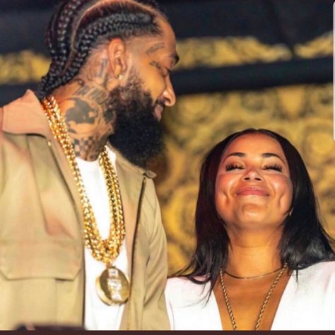 He truly makes her smile; dimples and all. Nipsey Hussle And Lauren London, Nipsey And Lauren, Nipsey Hussle Lauren London, Nipsey Lauren, The Marathon Continues, Lauren London Nipsey Hussle, Memes Love, Lauren London, Nipsey Hussle