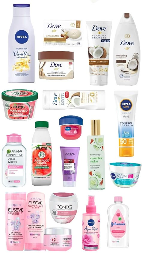 my whish list #whishlist #glowup #selfcare Best Hair Care, Healthy Lifestyle Motivation, Body Care Routine, Body Makeup, Glow Up?, Skin Care Products, Care Products, Skin Care Routine, Favorite Color