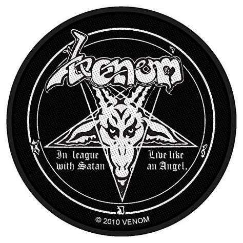 Patch - Venom In League With Satan Venom Band, Metal Music Bands, Band Patches, Metal Shirts, Battle Jacket, Raven Skull, Heavy Metal Music, Band Merchandise, Heavy Metal Bands