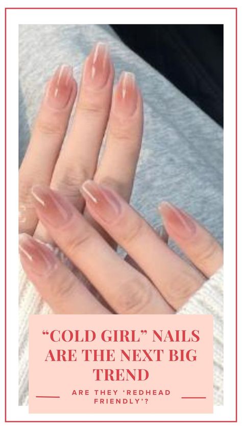 Cold Girl Nails, Korean Nails Acrylic, Korean Nails Simple, Almond Korean Nails, White Korean Nails, Korean Nails Almond, Simple Korean Nails, Pink Korean Nails, Cute Design Nails