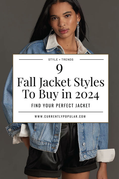 Stay ahead of the trends with our top picks for fall jackets in 2024. From stylish leather motos to cozy quilted options, these jackets will keep you warm and fashionable. Discover which styles are a must-have for your autumn wardrobe. Chic Jackets For Women, Jacket Trends 2024 Fall, Fall 2024 Jacket Trends, Jacket Trends 2024, 2024 Jacket Trends, Coat Trends 2024, Fall Jackets 2024, Autumn 2024 Fashion Trends, Trendy Fall Jackets