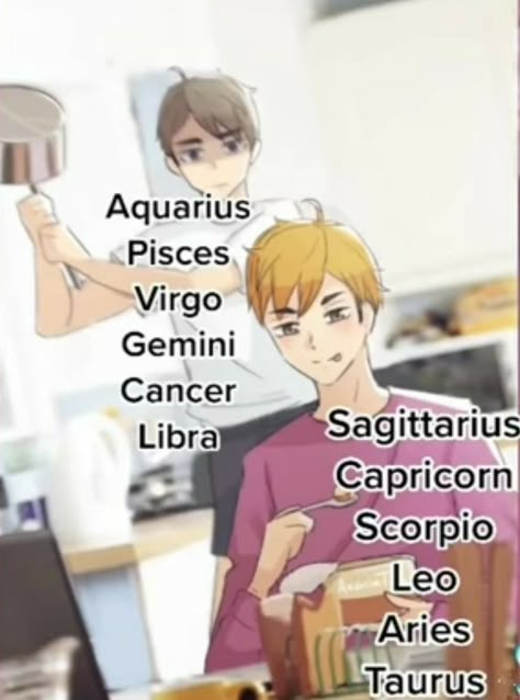 Anime Zodiac Signs, Zodiac Signs Pictures, Zodiac Signs Chart, Zodiac Characters, Zodiac Signs Months, Anime Zodiac, Different Zodiac Signs, Zodiac Signs Virgo, Zodiac Funny