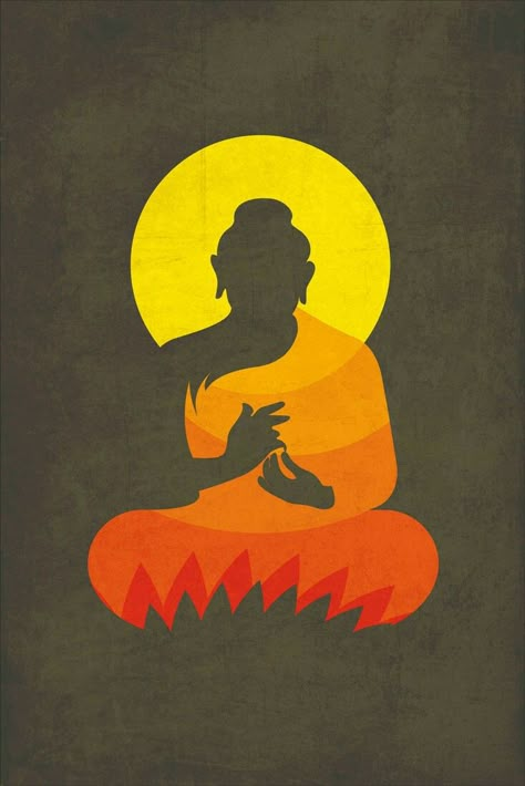 Lotus Silhouette, Buddha On Lotus, Yoga Kunst, Arte Yoga, Buddha Tattoos, Silhouette Paper, Buddha Painting, Buddha Quote, Buddha Image