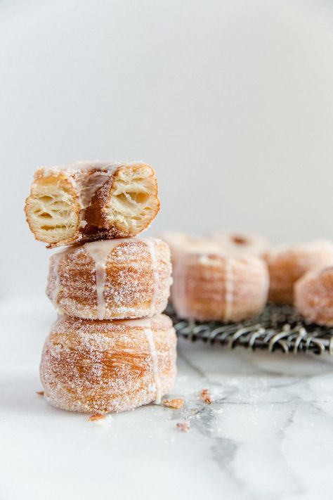 Fruit Donut, Cronut Recipe, Cronut, Lemon Dessert Recipes, Seasonal Fruit, Lemon Glaze, Lemon Desserts, Donut Recipes, Sweets Treats