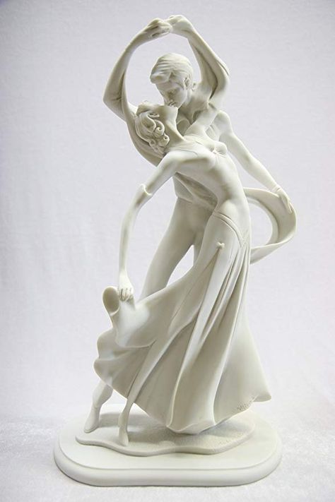 18" Romantic Couple of Kiss Dancer Dance Statue Sculpture Figurine Art Deco By Vittoria Collection Made in Italy Romantic Sculpture, Statue Couple, Statue Kiss, Kissing Statue, Romance Sculpture, Lovers Statue, Lovers Statue Art Sculptures, Dancing Statue, Two People Dancing