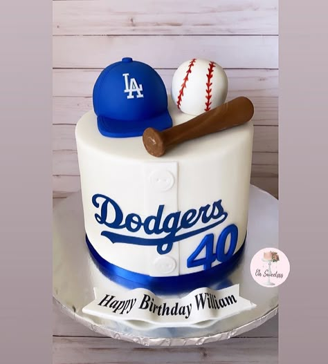 OHSWEETSSS Cakes And More! on Instagram: “#dodgerscake #dodgers #dodgersfan #cake #cakepops #lasvegas #lasvegassweets #lasvegasdesserts #treats #desserts #cupcakes #ricekrispies…” Dodgers Cake Pops, Baseball Cakes For Men, La Dodgers Birthday Cake, Dodgers Baseball Cake, Dodgers Cake Birthdays, Dodger Birthday Cake, La Dodgers Cake, Baseball Theme Cake, Dodger Party