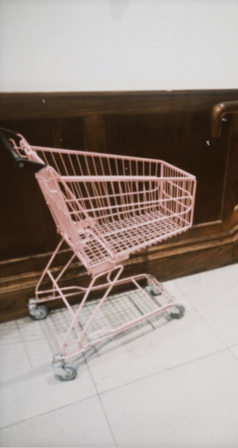 Cart Aesthetics Logo, Pink Grocery Store Aesthetic, Aesthetic Shopping Cart, People In Shopping Carts Aesthetic, Pink Vending Machine Aesthetic, Pink Shopping Cart, Aesthetic Shopping, Cover Ideas, Shopping Cart