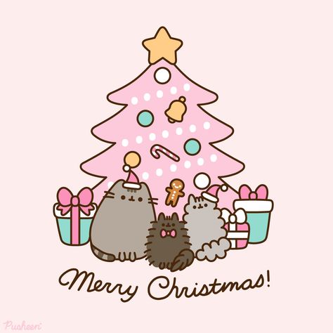 Merry Christmas from the Pusheen Shop! 🎄 🎁 ⭐ | Instagram post from The Pusheen Shop (@thepusheenshop) Christmas Wallpaper Android, Pusheen Christmas, Pusheen Shop, Christmas Widgets, Christmas Wallpaper Iphone Cute, Christmas Wallpaper Free, Pusheen Cute, Pusheen The Cat, Xmas Wallpaper