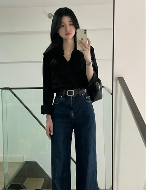 대학생 스타일, Simple Style Outfits, Casual College Outfits, Korean Casual Outfits, Work Fits, Everyday Fashion Outfits, Casual Day Outfits, Elegante Casual, Quick Outfits