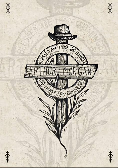 Author Morgan, Lotr Tattoo, Country Tattoos, Cool Tattoo Drawings, Western Artwork, Wicked Tattoos, Red Redemption 2, Gaming Tattoo, Rdr 2