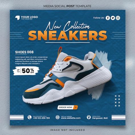 Product Design Advertising, Creative Shoes Advertising Design, Social Media Advertisement Design, Creative Graphic Design Ads, New Product Advertising, Poster For Advertisement, Poster Banner Design Ideas, How To Poster Design, Sneakers Flyer Design