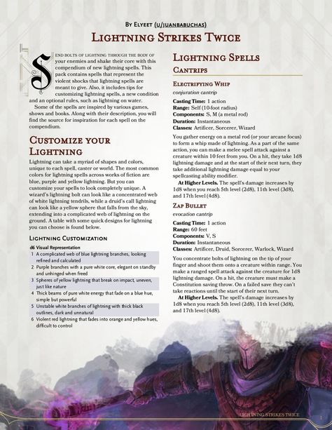 Spells Dnd, Lightning Spell, Spell Ideas, Dnd Spells, Dnd Wizard, Gaming Ideas, Home Brewery, Dnd Homebrew, Dnd Dragons