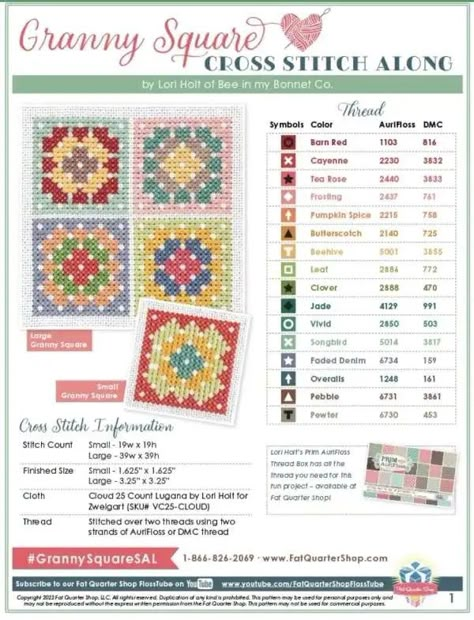 I love it when crafts combine in fun ways, as is happening with these granny square cross stitch patterns. Granny squares are iconic in crochet and they are a fun graphic element for cross stitch projects. These would make sweet Read More ... Lori Holt Cross Stitch, Granny Square Cross, Digital Bookshelf, Cross Stitch Pattern Free, Granny Square Quilt, Free Cross Stitch Designs, Unique Cross Stitch, Free Cross Stitch Patterns, Lori Holt