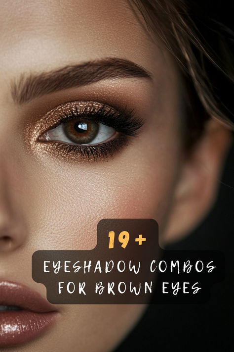 💫 Transform Your Eye Makeup Game! These 19 Stunning Eyeshadow Combinations Will Help You Create The Most Captivating Brown-Eyed Looks. Click To Level Up Your Makeup 🎨 #BrownEyes #EyeshadowLooks #MakeupGoals #BeautyTips #EyeMakeup #GlamourMakeup #MakeupArtistry Easy Eyeshadow For Beginners Brown Eyes, Eye Shadow For Brown Eyes Tutorial, Brown Eyeshadow Looks Step By Step, Ombre Eyeshadow Looks, Eyeshadow For Dark Brown Eyes, Eye Looks For Brown Eyes, Soft Brown Eye Makeup, Brown Eye Makeup Looks, Eyeshadow Colors For Brown Eyes