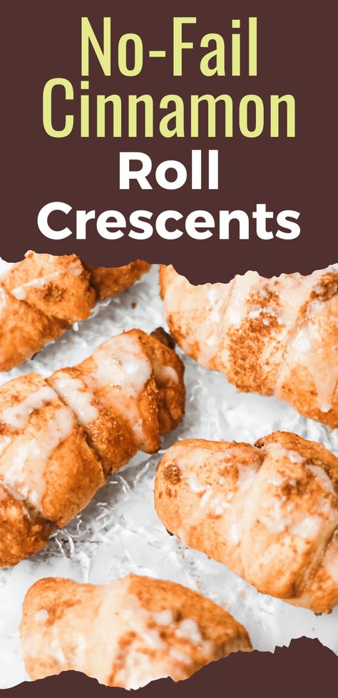 If you are looking for an easy breakfast idea that is quick and simple enough for your kids to help, look no further than these Cinnamon Roll Crescents! These easy homemade recipe is fast and there’s no yeast, no butter milk, and no rolling of dough for you to worry about. All heavy lifting is done by refrigerator crescent dough plus a few pantry staple ingredients. #snugandcozylife #cinnamonrolls #crescentdough #pillsbury #easybreakfastideas What To Do With Crescent Roll Dough, Easy Cressant Roll Recipes, Refrigerator Crescent Roll Recipes, Breakfast Cinnamon Rolls Easy, Easy Breakfast With Crescent Rolls, Easy Breakfast Pastries Simple, Easy Breakfast Croissant Ideas, Creasant Roll Breakfast Ideas, Breakfast Roll Ups Crescent