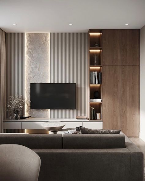 Modern Tv Wall Units, Living Room Wall Units, Living Room Tv Unit, Tv Room Design, Living Room Design Inspiration, Tv Wall Unit, Living Room Design Decor, Home Design Living Room, Living Room Tv Wall