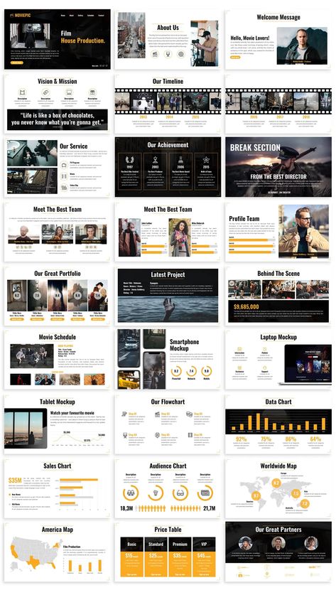 Movie PowerPoint Presentation Template Film Presentation Template, Film Powerpoint Design, Film Ppt Design, Movie Ppt Template, Movie Powerpoint Template, Movie Presentation Template, Film Presentation Design, Cinematic Powerpoint, Movie Presentation Design