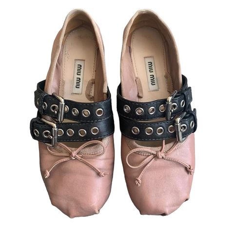 Miu Miu Buckle Flats, Miu Miu Shoes Ballerina, Miu Miu Ballerina, Chanel Rain Boots, Adidas Leopard, Miu Miu Ballet, Buckle Ballet Flats, Flow 2000, Clothing Room