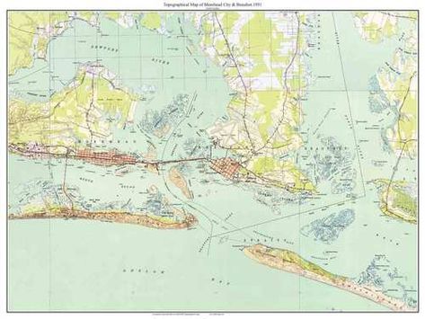 Reproductions of historic maps, bird's eye views, and more. Nc Map, Beaufort Nc, Ship Map, Simple Border, Nautical Bedroom, Simple Borders, Unique Maps, Nautical Map, Topo Map