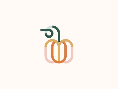 Pumpkin by Abigail Grewenow on Dribbble Monsters Inc Decorations, Carve A Pumpkin, Free Business Logo, Business Fonts, Japandi Living, Festival Logo, Event Logo, Logo Diy, Learning Design