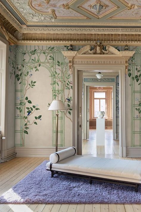 Chinoiserie Wallpaper, Inspire Me Home Decor, Nails Home, Room Update, Kitchen Home Decor, Home Decor Ideas Living Room, Dream House Interior, Aesthetic Home, Pretty House