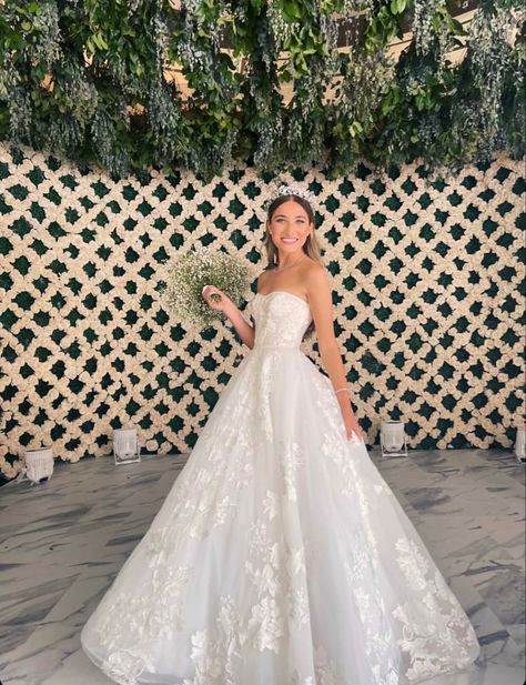 Princess Wedding Dresses Strapless, Ball Gown Wedding Dress Strapless, Ball Gown Style Wedding Dresses, Midsize Strapless Wedding Dress, Flower Ball Gown Wedding Dress, Kleinfeld Wedding Dresses Kleinfeld Bridal, Simple Princess Wedding Dresses, Wedding Dresses Ballgowns, Strapless Lace Ballgown Wedding Dress