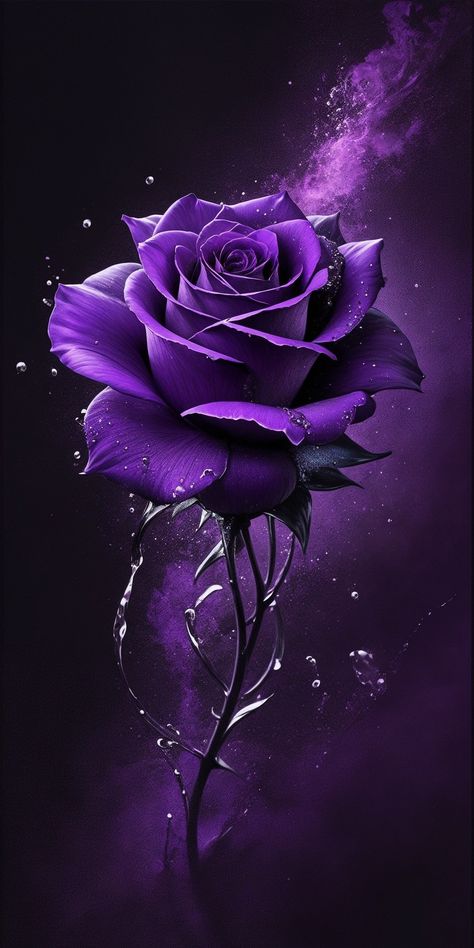 Purple Roses Wallpaper, Black Roses Wallpaper, Blue Roses Wallpaper, Dark Purple Wallpaper, Purple Flowers Wallpaper, Rose Flower Pictures, Roses Wallpaper, Lovely Flowers Wallpaper, Floral Wallpaper Phone