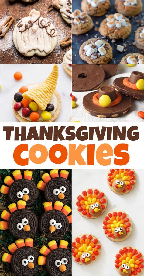 The BEST Thanksgiving Cookies - Love and Marriage Thanksgiving Cookies Recipes, Easy Thanksgiving Cookies, Thanksgiving Cookies Decorated, Cookie Recipes Thanksgiving, Oreo Turkey, Thanksgiving Turkey Cookies, Deserturi Raw Vegan, Thanksgiving Desserts Kids, Spice Sugar Cookies