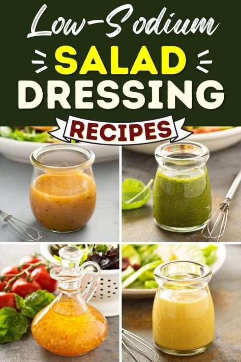 Low Sodium Salad Dressing, Low Sodium Salad, Low Sodium Dressing, Diy Salad, Heart Healthy Recipes Low Sodium, Easter Dress Toddler, Recipes Low Sodium, Low Salt Recipes, Salads Ideas