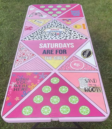 Cup Pong, Beer Pong Table Diy, Pong Table Painted, Diy Beer Pong, Diy Beer Pong Table, Pong Table Designs, Custom Beer Pong Tables, Beer Pong Table Designs, Diy Party Games