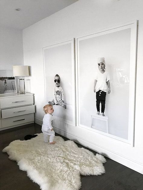 Giant Wall Art, Photos Wall, Hiasan Bilik Tidur, Studio Visit, Baby Wall, Kids Portraits, Design Case, Photography Studio, Living Room Interior