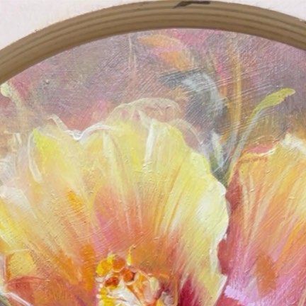 Alissa Kari, Yellow Hibiscus, Acrylic On Wood, Hibiscus, Flower Painting, I Shop, Yellow, Wood, On Instagram