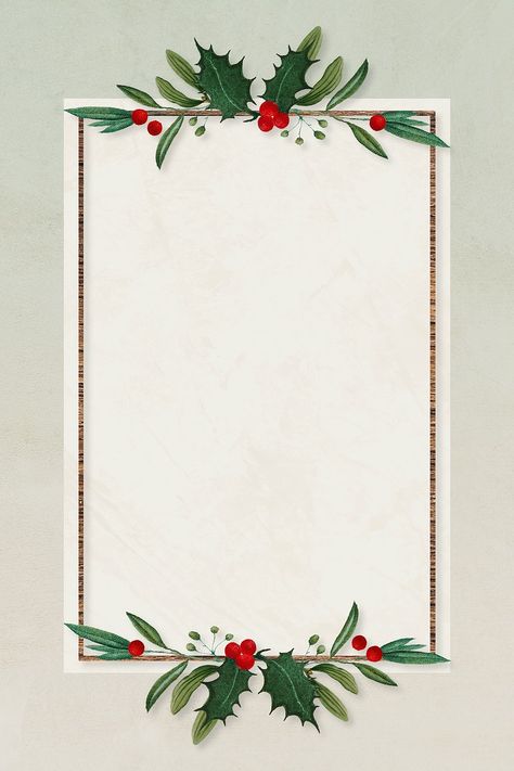 Blank festive rectangular christmas frame vector | premium image by rawpixel.com / NingZk V. Christmas Party Background, Christmas Invitations Ideas, Christmas Birthday Cards, Frame Instagram, Christmas Card Background, Xmas Invitations, Merry Christmas Typography, Invitation Frames, Merry Christmas Wallpaper