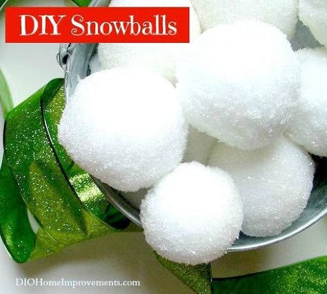 diy snowballs, crafts, seasonal holiday decor, DIY Snowballs Diy Snowballs, Snowballs Diy, Fake Snowballs, Homemade Fabric Softener, Christmas Tours, Knit Toys, Christmas Series, Winter Decorations, Pumpkin Halloween Decorations