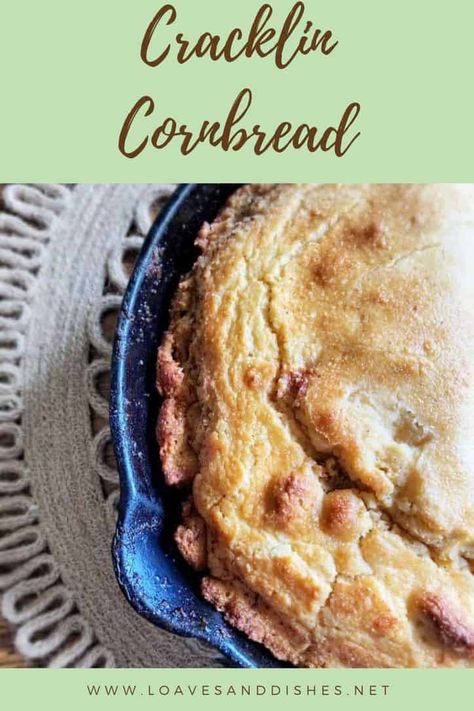 Crispy, fluffy, crunchy tasty edges and a tangy center are exactly what you’ll find with this delicious rendition of cracklin cornbread! So easy, just mix it all together and pour it in the hot pan. #cornbread #cracklin #side #southern Southern Crackling Cornbread, Cracklin Bread Recipe, Crackling Bread Recipe, Crackling Bread, Crackling Cornbread, Cracklin Cornbread, Crackling Recipe, Cornbread Corn, Chicken Francese Recipe