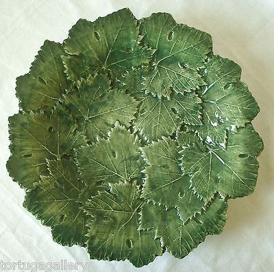 Majolica Green, Leaf Plate, Green Grape, Italian Majolica, Majolica Pottery, Soyut Sanat Tabloları, Slab Pottery, Italian Pottery, Hand Built Pottery