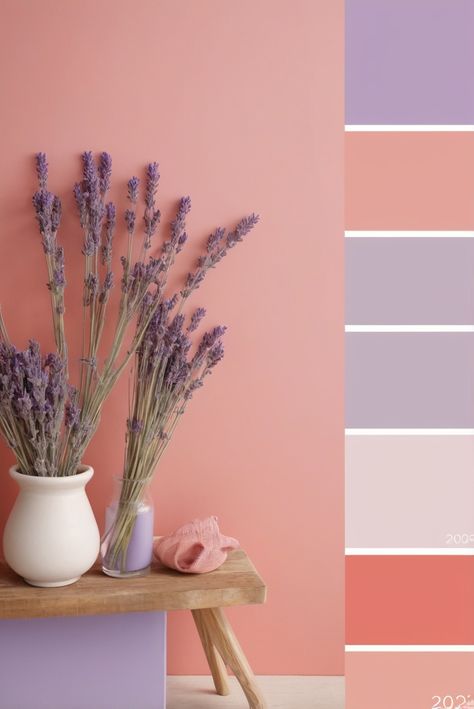 Uncover the top secrets to unlock the potential benefits of almond milk in this eye-opening article on "a"! #ad     #Colortrend #wallpaint2024  #color2024  #DIYpainting  ##DIYhomedecor  #Fixhome Peach And Lavender Bedroom, Colours That Go With Lilac, Pink Lavender Aesthetic, Lavender Wall Paint, Colors With Lavender, Lavender Living Room, Lavender Palette, Lavender Color Scheme, Colour Combinations Interior