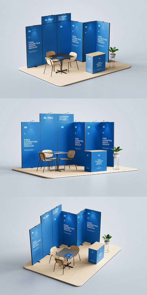 If you're designing an exhibition booth, this mockup can help you visualize how your design is going to look realistically. Download the free mockup now! Modular Exhibition Design, Small Exhibition Booth Design, Booth Design Exhibition, Creative Booths, Small Booth, Event Booth Design, Expo Stand, Stand Feria, Corporate Event Design