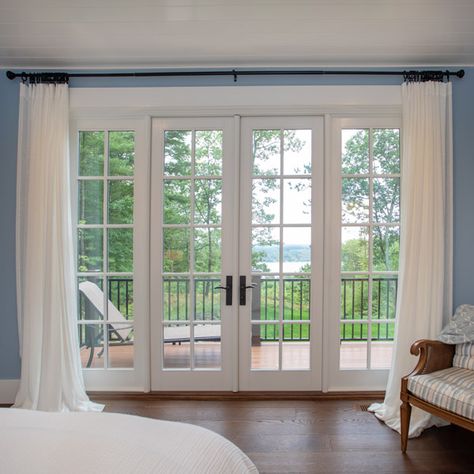 Edgewater Design Group | Architecture, Engineering, and Design 4 Panel French Doors, Master Bedrooms French Doors, French Doors Bedroom Balcony, French Doors To Balcony, Backyard French Doors, Back Door French Doors, Bedroom Balcony Doors, Bedrooms With French Doors, Bedroom With Sliding Glass Door