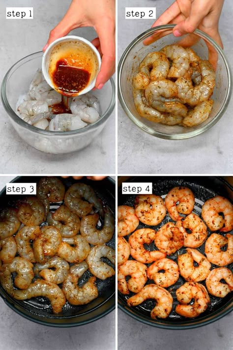 Air Fryer Shrimp, Air Fryer Ideas, Recipe Air Fryer, Air Fryer Cooking Times, Recipes Shrimp, The Best Air Fryer, Air Fried Food, Shrimp Seasoning, Air Fryer Oven Recipes