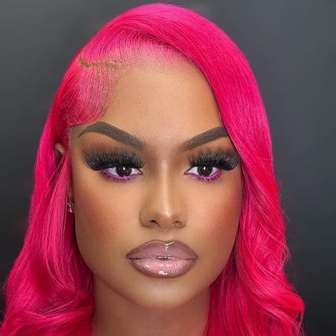 Houston Makeup Artist on Instagram: "I LOVED this pink hair so of course we did a pink under eye 💕  Hair: @yanithelacewiz 🔥  . . . . .  #asiabeautyandco #makeupbyasia #houstonmua #makeup #houstonmakeup #houstonhair #explore #houstonwigs #eyelashes #lashes #brows #makeupartist #houstonlashes #reel #face #beauty #makeuplooks #mua #makeupaddict #makeuplover #makeupbyme #reels #houstonmakeupartist" Pink Hair And Eyebrows, Pink Undereye Makeup, Pink Under Eye Makeup, Pink Undereye, Photoshoot Theme, Birthday Makeup Looks, Under Eye Makeup, Birthday Makeup, Face Beauty