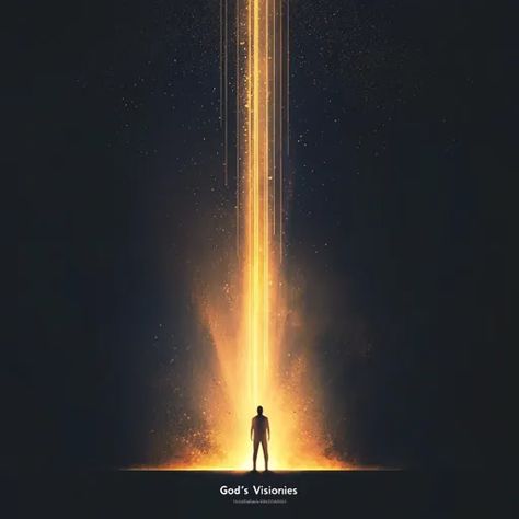 ↑↑↑ Larger size on website 🔸 A single figure stands silhouetted against a bright beam of light emanating from the heavens. The be Beam Of Light, Card Inspo, Vertical Lines, Light Beam, Art Creativity, The Heavens, The Unknown, Awe Inspiring, The Universe