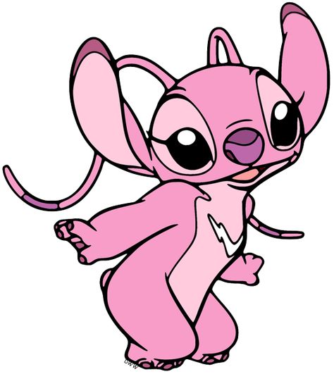 Angel From Lilo And Stitch Drawing, Angel From Stitch, Angel Stitch Disney, Pink Cartoon Characters, Angel From Lilo And Stitch, Angel Lilo And Stitch, Angel Png, Angel Stitch, Lilo And Stitch Characters